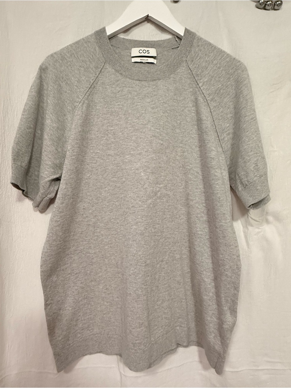 Men's COS Short Sleeve Cotton/Cashmere Sweater sz M